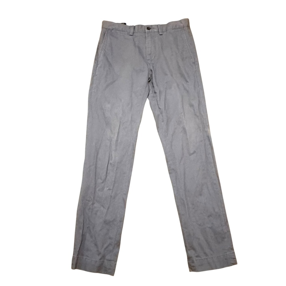 Polo Ralph Lauren Slim Fit Chino Pants Mens 30/32 Grey Blue Cotton Trousers
